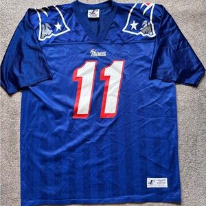 VTG 90’s New England Patriots Drew Bledsoe Jersey Size XL Made in USA